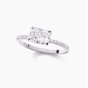 EAST WEST RADIANT PAVÉ RING - OBJKTS Jewelry